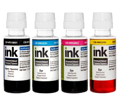 Чорнило HP Ink Tank 115/315/415 (4х100мл) BK/C/M/Y Комплект (CW-HP51/HW52SET01) *ColorWay