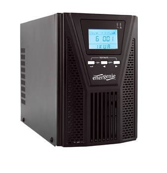 Блок безперебійного живлення EnerGenie EG-UPSO-1000 1000VA ((900 Вт), синусоїдальний сигнал, можливість підєднання зовнішніх акумуляторів)