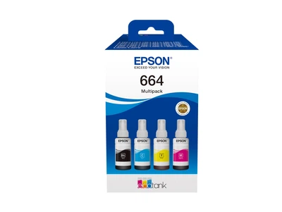 Чорнило Epson 664 Multipack (Bk C Y M) EcoTank 4-colour 280мл
