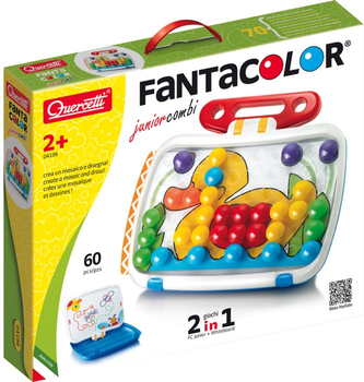 Мозаїка Quercetti Fantacolor Combi Junior 2 в 1 60 деталей (8007905041994)