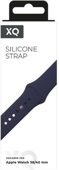 Pasek Xqisit Silicone Strap do Apple Watch 38/40 mm Blue (4029948093512)