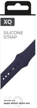 Pasek Xqisit Silicone Strap do Apple Watch 42/44 mm Blue (4029948093550)