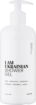 Гель для душу з ароматом троянди, грейпфруту, амбри - I Am Ukrainian Shower Gel 500ml (1158175-123408)
