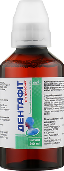 Розчин для ротової порожнини й горла "Дентафіт" - Fito Product 200ml (990507-47717)