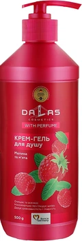 Крем-гель для душа "Малина и мята" - Dalas Cosmetics 1000g (980456-28038)