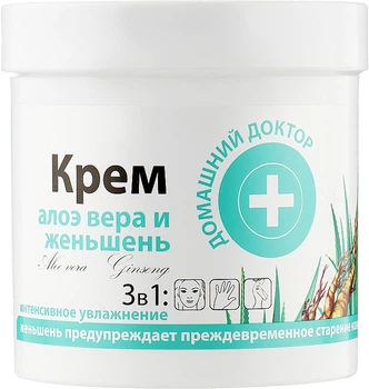 Крем для шкіри з алое віра та женьшенем - Домашній Лікар 250ml (61815-19492)