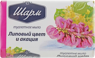 Мыло туалетное "Липовый цвет и акация" с глицерином - "Мыловаренные традиции" Grand Шарм 70g (450269-25629)