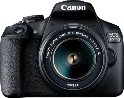 Aparat fotograficzny Canon EOS 2000D + EF-S 18-55mm III Lens (2728C002)