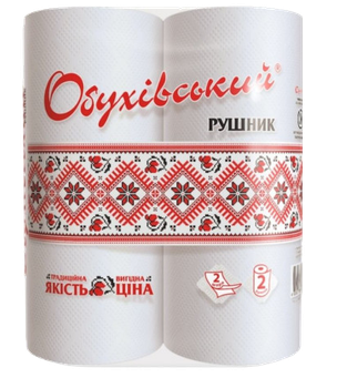 Бумажные полотенца Обуховские 2 рулона