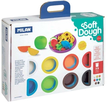 Набір для ліплення Milan Soft Dough з інструментами 8 x 59 г (8411574094012)