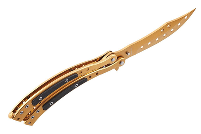 Нож балисонг Grand Way WK 0127 golden anodized