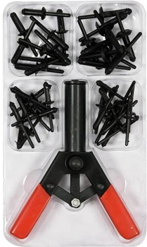 Nitownica ręczna YATO do plastikowych nitów 165 mm z nitami 41 szt. (YT-35970)
