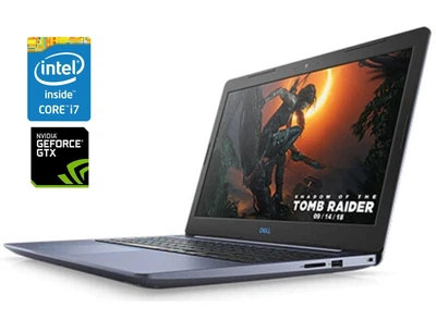 Игровой ноутбук Б-класс Dell G3 3579 / 15.6" (1920x1080) IPS / Intel Core i7-8750H (6 (12) ядер по 2.2 - 4.1 GHz) / 16 GB DDR4 / 480 GB SSD / nVidia GeForce GTX 1050 Ti, 4 GB GDDR5, 128-bit / WebCam / Win 10 Home б/у