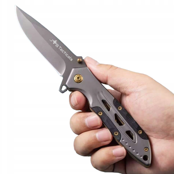 Спасательный Складной Многофункциональный Нож JB Tacticals EDC HUNTING 04 Серый