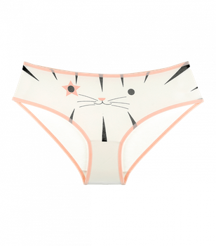 Подростковые трусы слипы с принтом - Donella - 5071610CT - 152-158 см - Молочный
