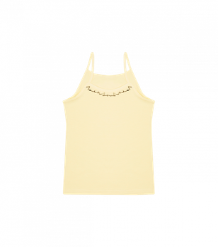 Однотонная майка для девочки - Donella - 431103 - 146-152 см - Желтый