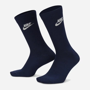 Набор мужских носков высоких Nike DX5025-903 42-46 3 пары Синий/Белый/Серый (196153837690)