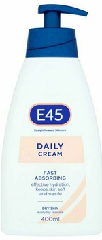 Krem do ciała E45 Daily Fast Absorbing Dry Skin 400 ml (5011417571316)