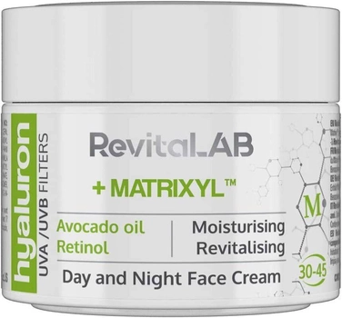 Krem do twarzy RevitaLAB Hyaluron Matrixyl nawilżający 50 ml (3800038722434)