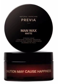 Мужской формирующий матовый воск лля укладки волос сильной фиксации Natural Haircare Previa Man Wax Matte, 100
