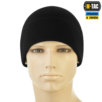 Шапка флис with Watch Slimtex S M-Tac Elite Cap Black (320г/м2)