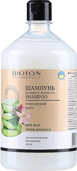 Шампунь комфорт-формула "Тонізуючий", для всіх типів волосся - Bioton Cosmetics Shampoo 1000ml (409095-117855)