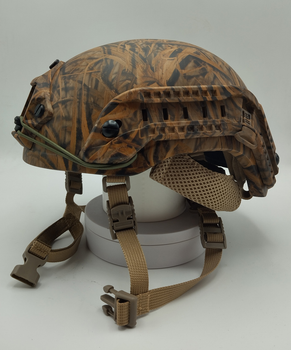Каска шлем кевларовая военная тактическая Украина ОБЕРІГ R - PRO (камыш)fast(фаст)клас 1ДСТУ NIJ IIIa