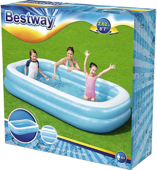 Nadmuchiwany basen dla dzieci Bestway 262 x 175 x 51 cm (6942138968019)