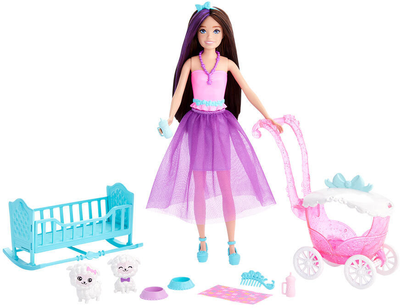 Lalka z akcesoriami Mattel Barbie Dreamtopia Skipper Babysitter 23 cm (0194735112074)