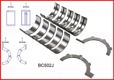 Вкладыши коренные ENGINETECH BC502J75 5013586AB, 5014183AA, 5014186AA