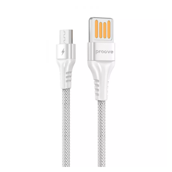 Кабель Charge\OTG Proove Double Way Weft USB to Micro USB 2.4A 1m White CCDW20001302