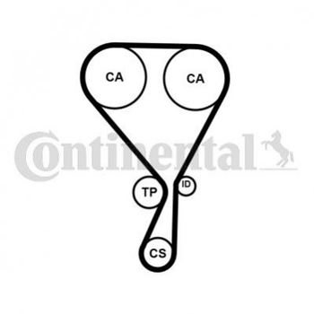 Ремень ГРМ Contitech CT1228 Citroen C4, Berlingo, DS3, DS4, C-Elysee, C3, C1; Peugeot 308, 208, 2008, 108, 5008, 3008, Partner 1608887580, 1610870580, 9688815780