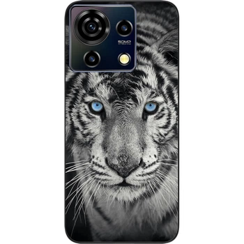 Чехол силиконовый SMTT для ZTE Blade V50 Vita с картинкой Белый тигр