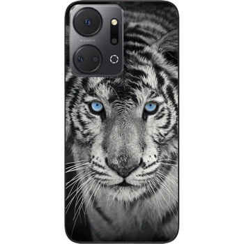 Чехол силиконовый SMTT для Honor X7a с картинкой Белый тигр