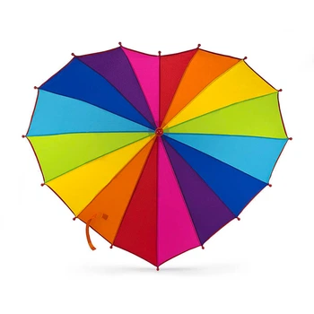 Парасолька дитяча Fulton C932-041024 Heart Junior Rainbow Heart (Райдужне серце)