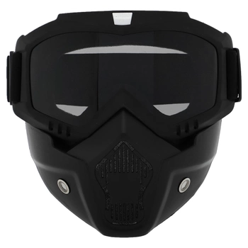 Захисна маска-трансформер окуляри пів-обличчя SP-Sport M-8583 чорний