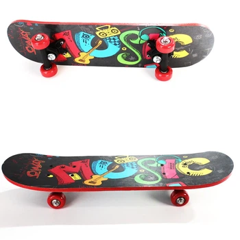 Детский мини скейт скейтборд детский музыка SP-Sport Kids 1407 Black-Multicolor