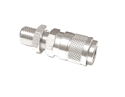 Быстро-разъемное соединение (мамка, БРС) резьба 1/4", стандарт MIGNON DN-5мм, с креплением для сжатого воздуха 0011600002
