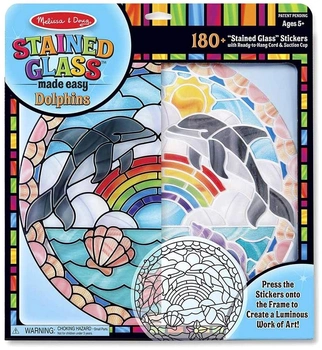 Zestaw kreatywny Melissa & Doug Stained Glass Dolphin (000772192910)