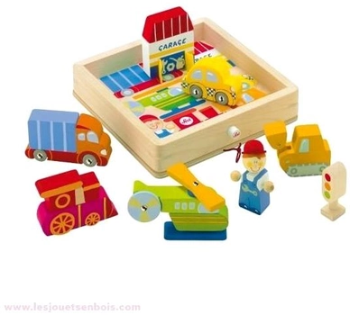 Zestaw drewnianych zabawek edukacyjnych Dante Transport (8003444816772)