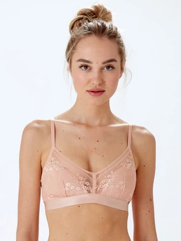 Бюстгальтер Pretty Polly Botanical Lace LPAWN6BLSH трикутний м’який без кісточок з мереживом жіноча білизна подарунок 85C Blush (5053014896690)