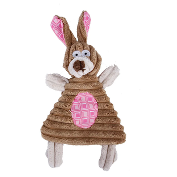 Игрушка с пищалкой без набивки Rabbit для маленьких собак и щенков