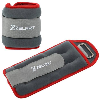 Утяжелители для рук и ног 45803 ZELART 2 шт по 0,5 кг Grey-Red