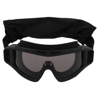 Окуляри захисні маска зі змінними лінзами та чохлом SPOSUNE JY-003-1 чорний