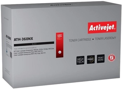 Тонер-картридж Activejet для HP 508X CF360X Supreme Black (ATH-360NX)