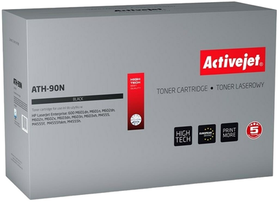Тонер-картридж Activejet для HP 90A CE390A Supreme Black (ATH-90N)