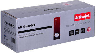 Тонер-картридж Activejet для Lexmark C546U1KG Supreme Black (ATL-546BNXX)