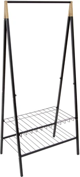 Стойка для одежды Casa Si Garment Rack Bamboo Black (CS92308W04) (DAS302434)