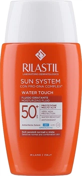 Зволожувальний сонцезахисний флюїд для обличчя на водній основі з SPF 50 - Rilastil Sun System Fluide Water Touch SPF 50+ 50ml (898053-8069)
