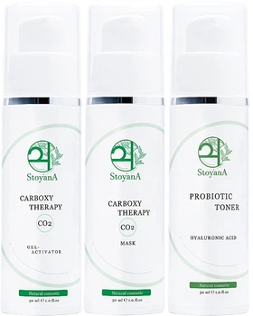 Набір - StoyanA Carboxy Therapy (gel/30ml + mask/30ml + toner/30ml + mask/6pcs) (1110248-81973)